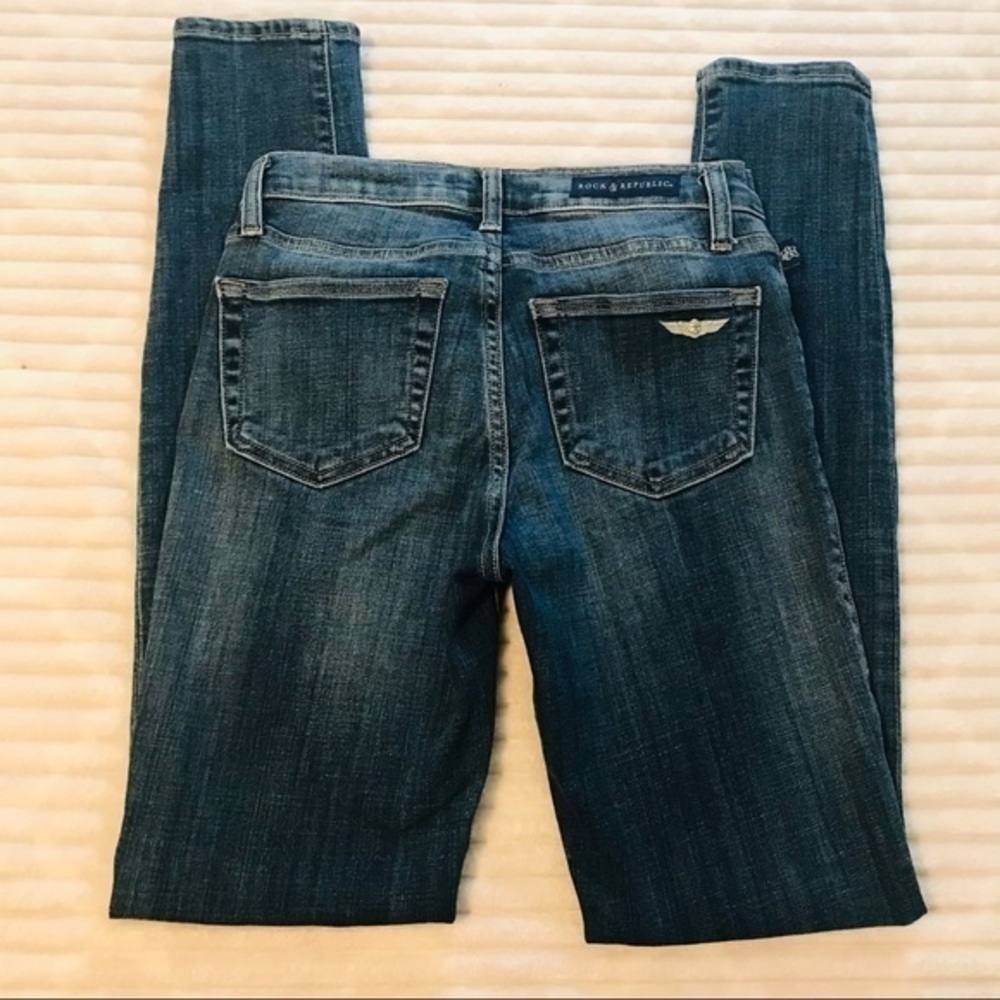 Rock & Republic Berlin Skinny Jeans Size 4 27 - Picture 2 of 8